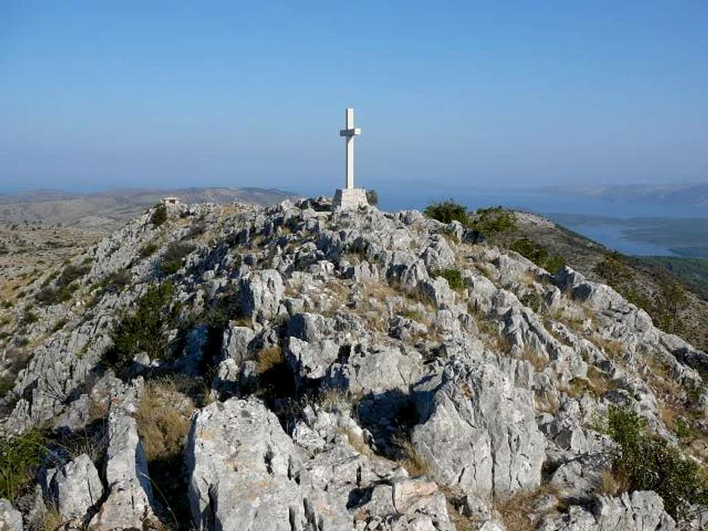 stone cross at Sveti Nikola
