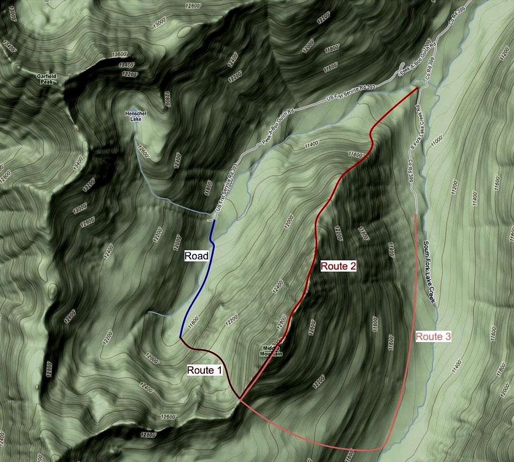 Middle Mountain Routes