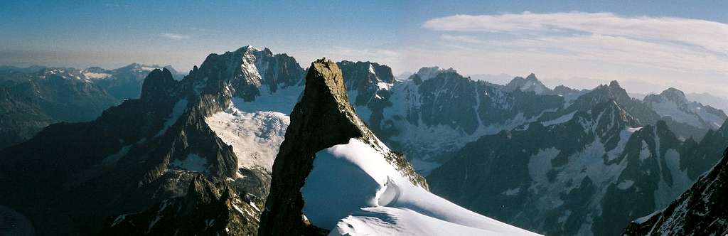 Panoramic View of Aiguille Verte