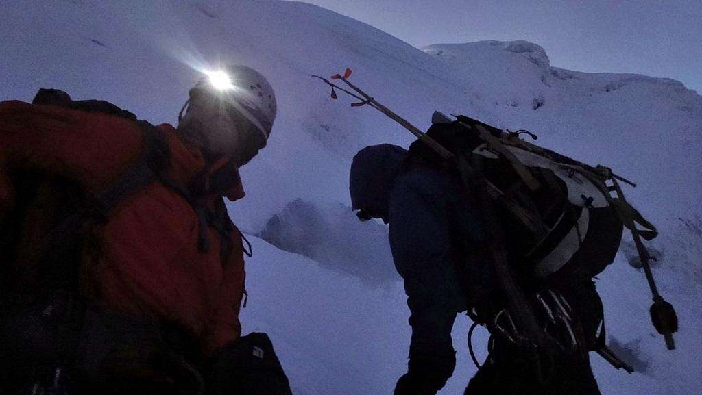 Break on the glacier