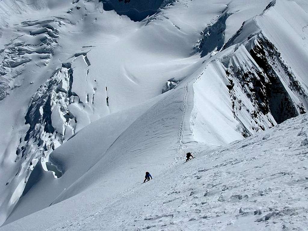 Detail from Lyskamm east ridge