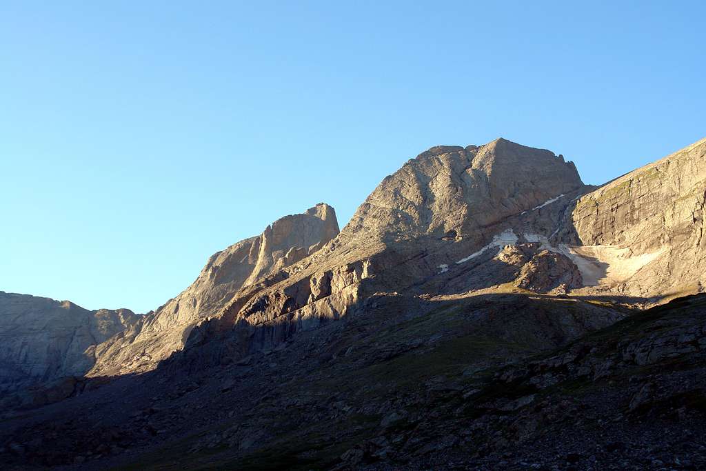 Kit Carson Peak and Columbia Point from Willow Lake