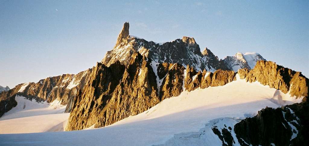 Dent du Géant and Rochefort Ridge from Tour Ronde