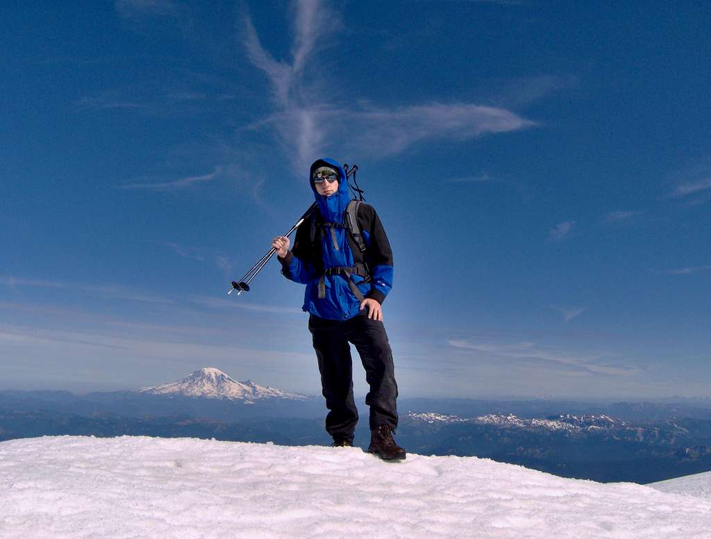 Myself on Mt Adams Summit - August 21st, 2011