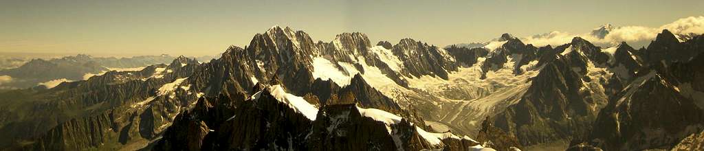 Panoramic View of Aiguille Verte
