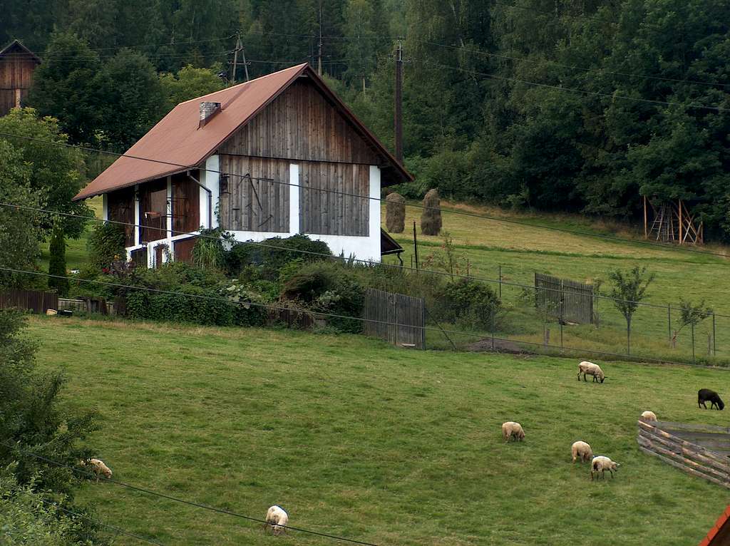 Typical farm in the Silesian Beskids