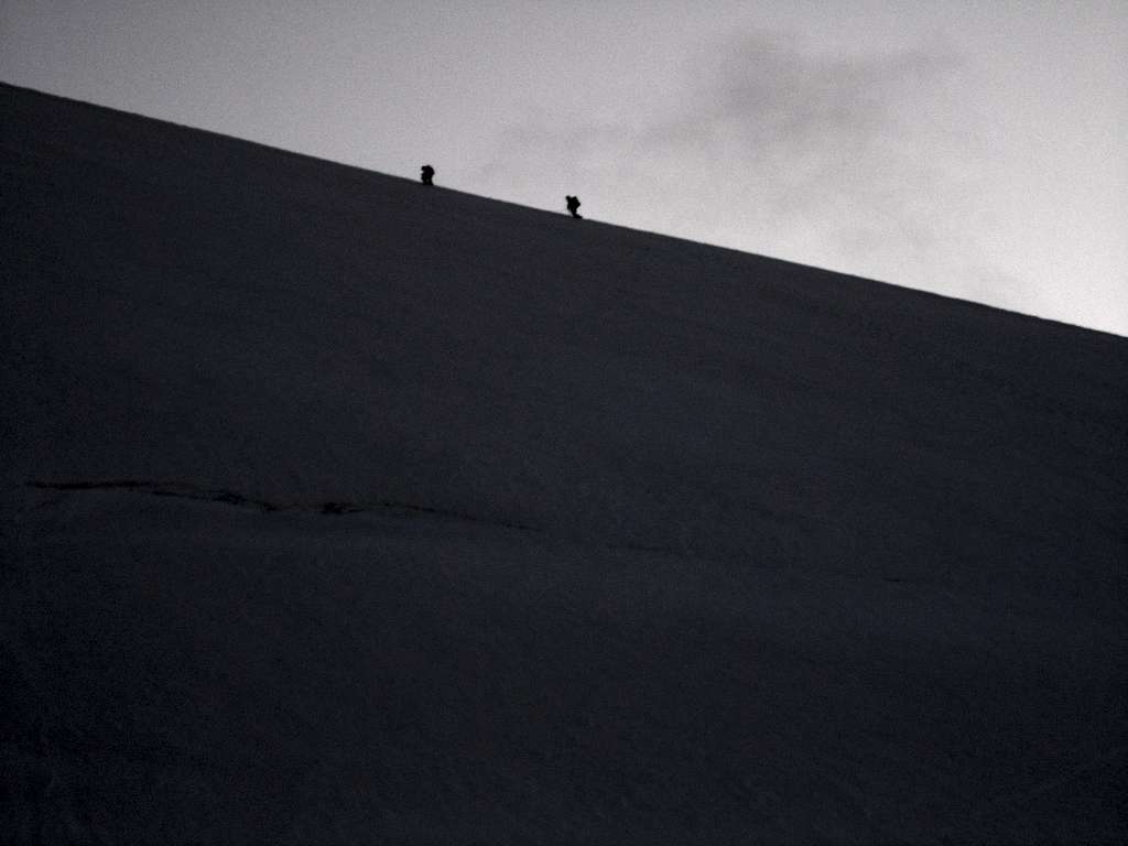Climbers on the ridge