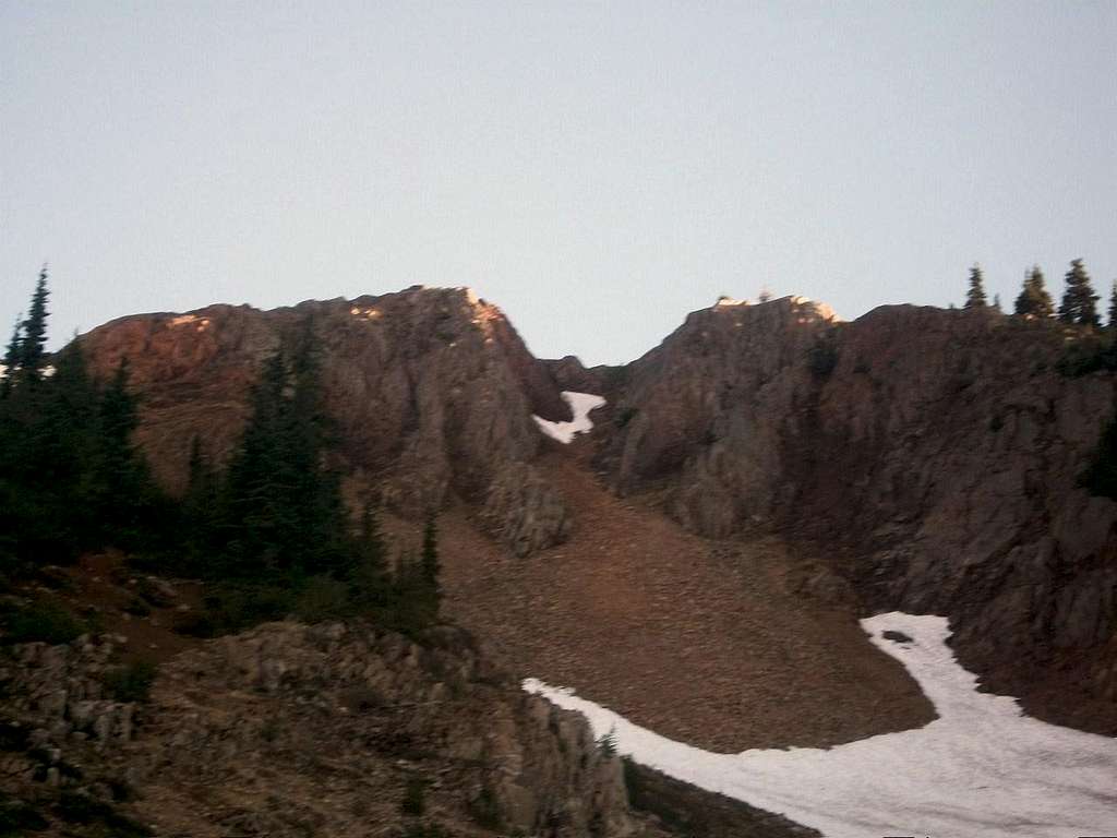 Evening shot of Seymour Peak