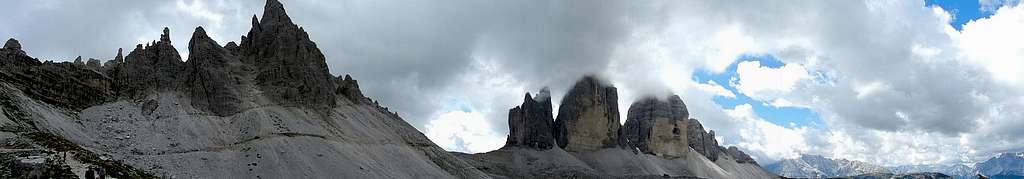 Monte Paterno and Tre Cime di Lavaredo