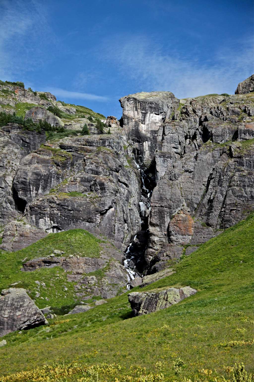 Waterfall in the Lower Ice Lake Basin