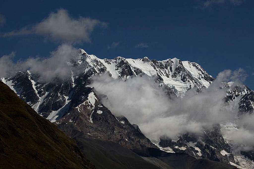 Shkhara - the highest mountain of Georgia