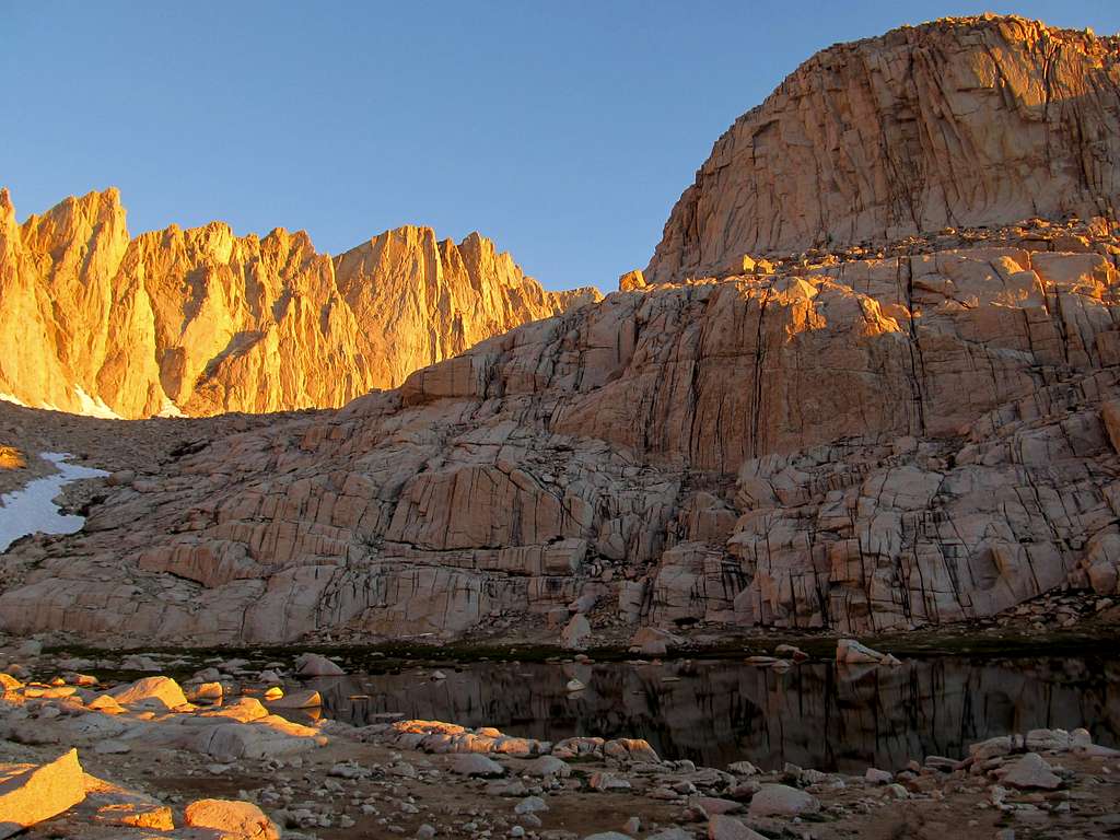 Alpenglow on Mt. Whitney Trail