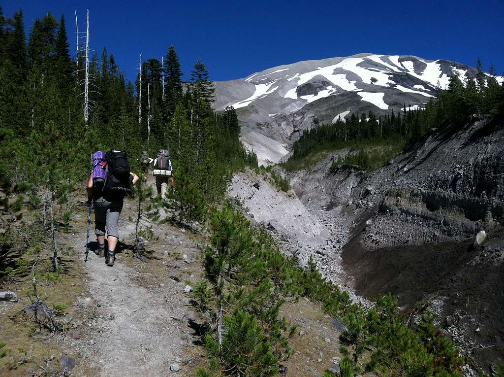 Blue Lake Wash - Mt. St. Helens west side