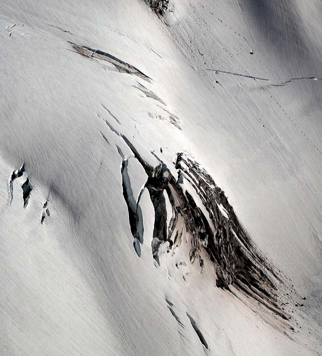 Crevasses on the North Mowich Glacier