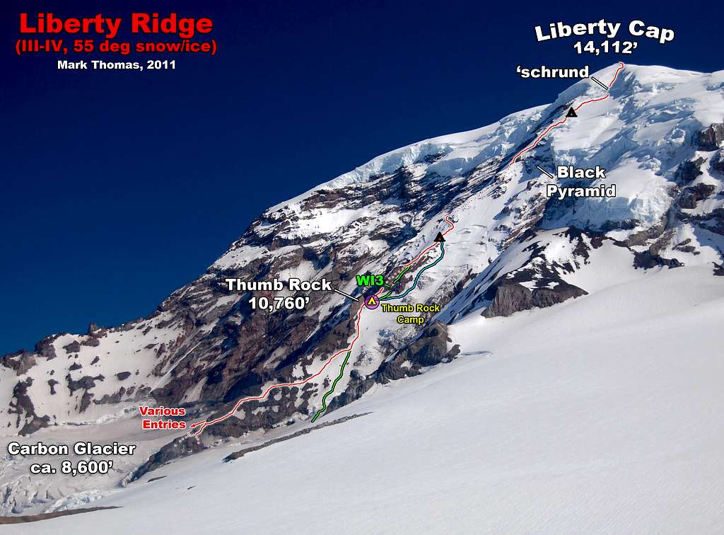 Liberty Ridge - Route Topo