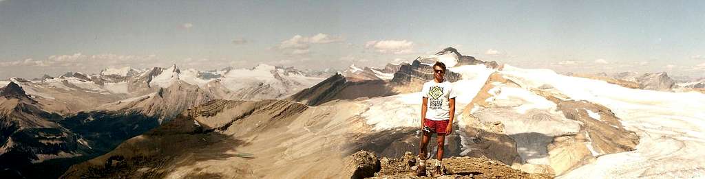 OSWB (then young) on first summit, Mt. Niles