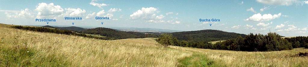 View from the rigde of Mount Przymiarki