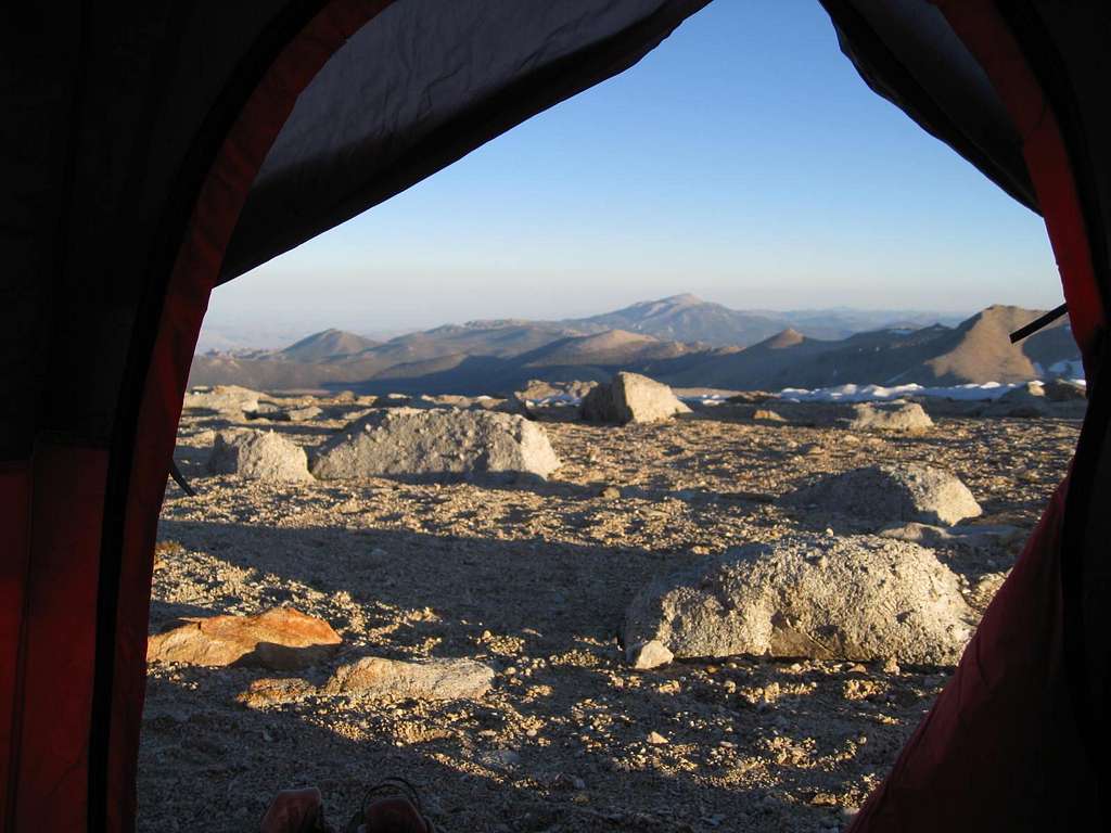 View Out Tent Door