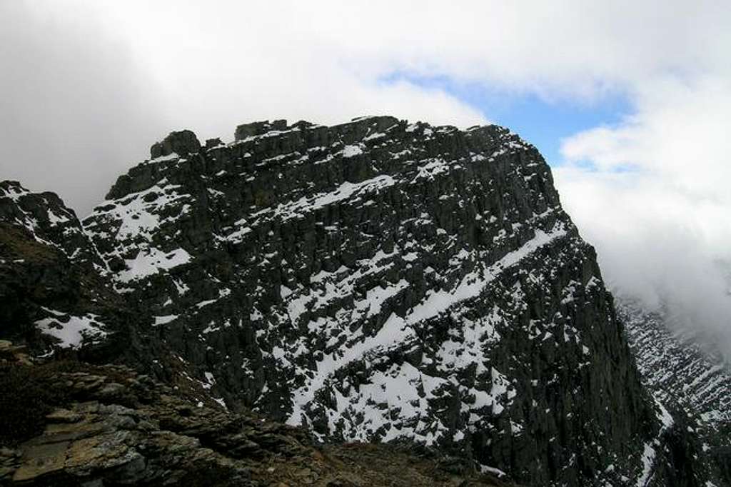 Summit pinnacle of Mount...