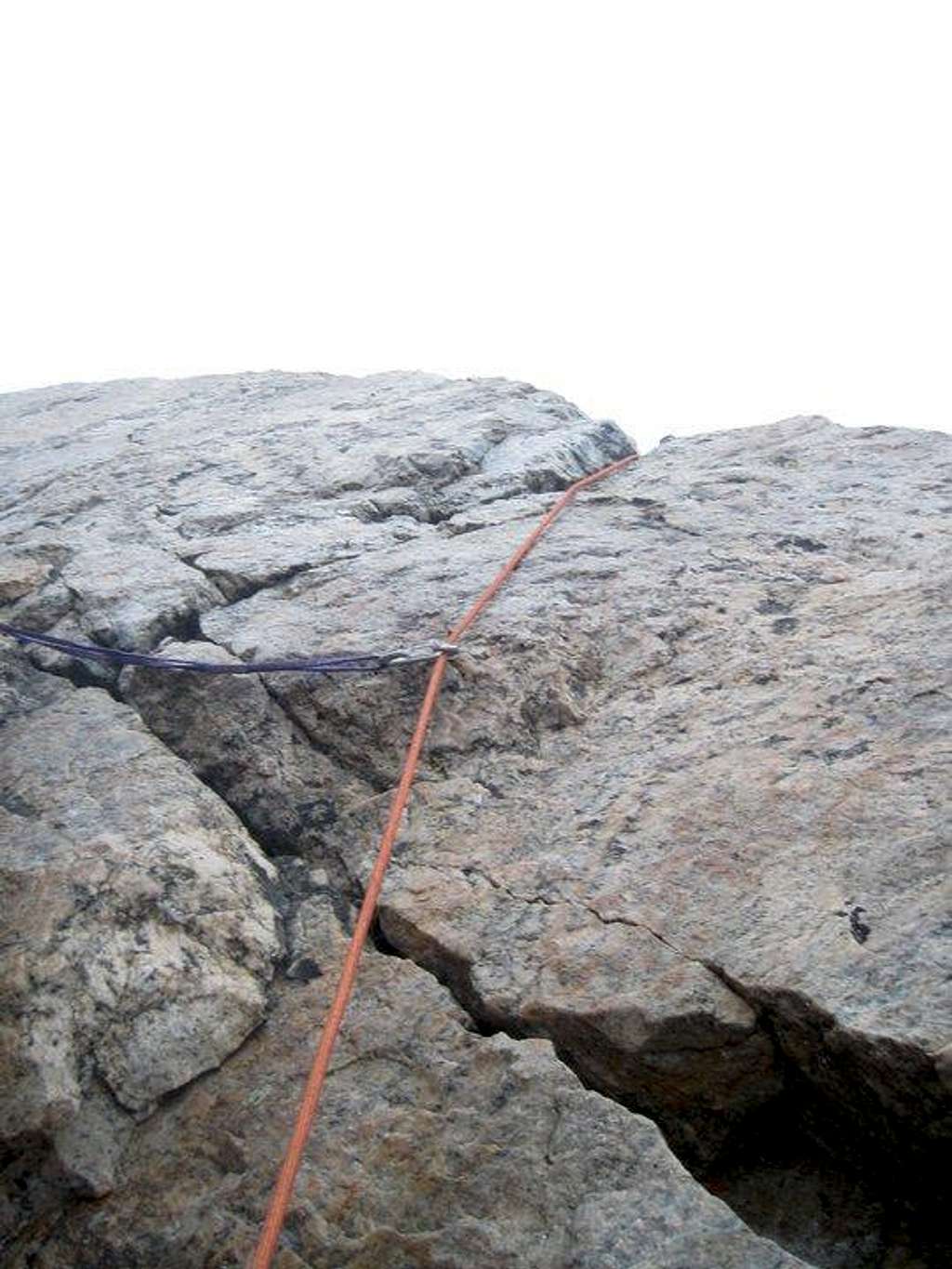 The one 5.7 pitch on the Upper Exum, just above Wall Street