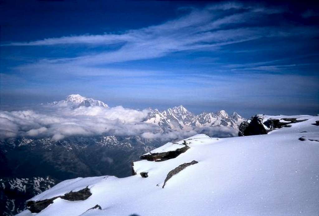 Mont Blanc far away