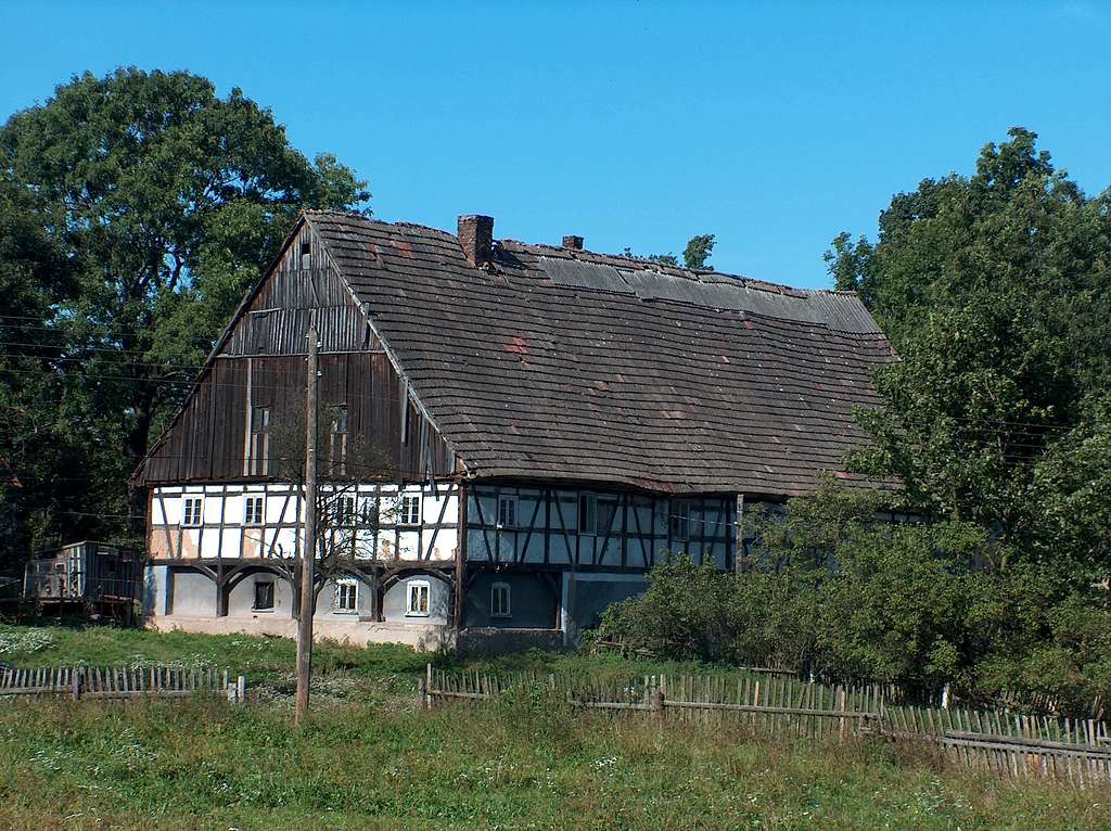 Old typical house of the Kaczawskie region