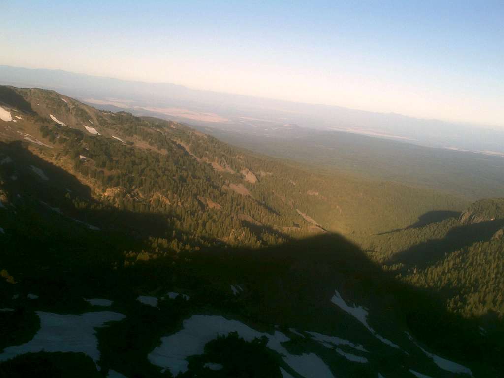 The shadow of Eagle Peak