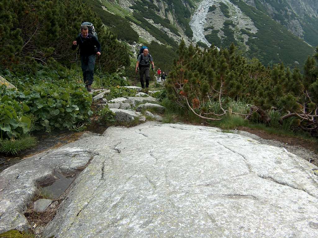 Walking over Tatras slickrock