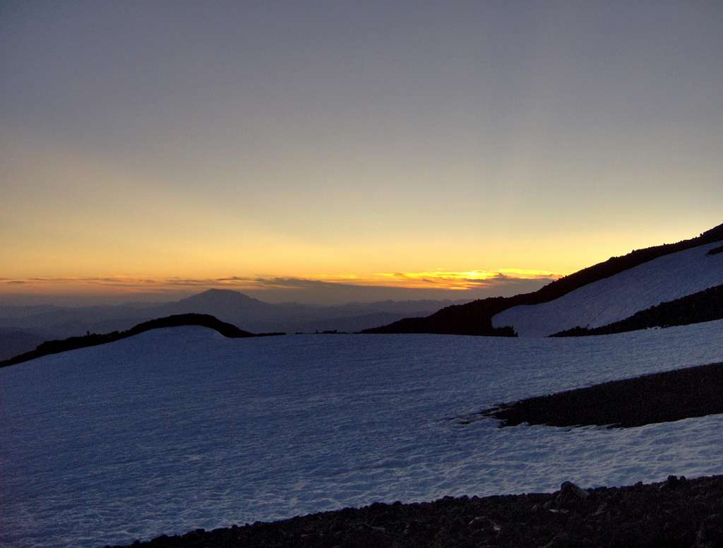 Sunset on Mt Adams