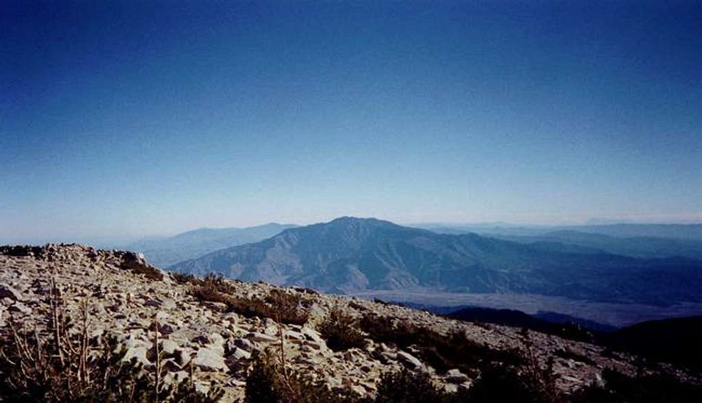 View from summit, looking...