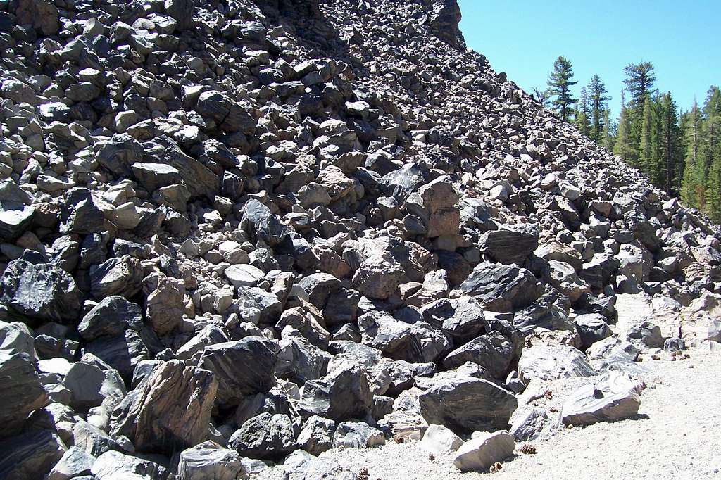 Obsidian Rocks on the base