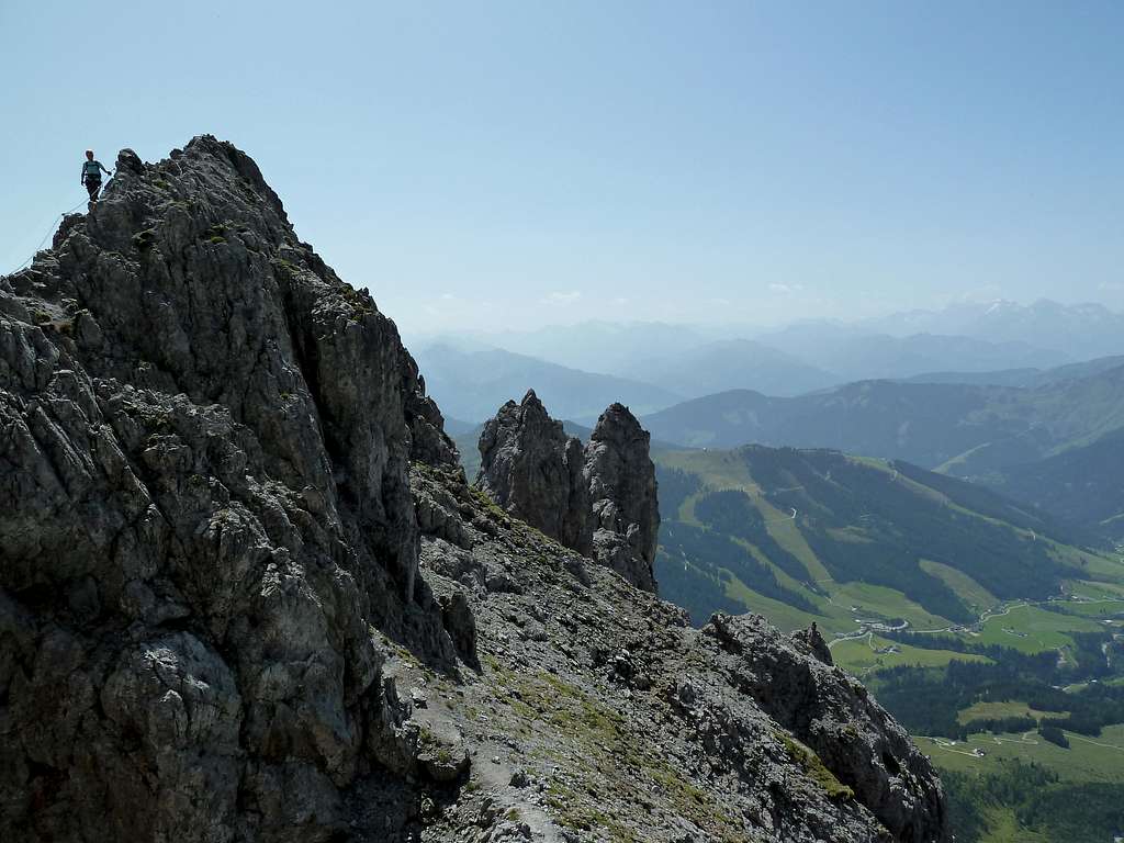 Márti walking on the edge