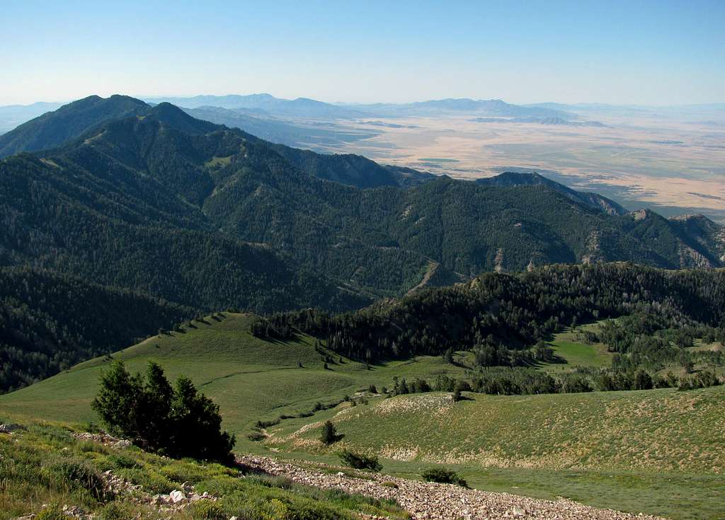 View south from Deseret Peak