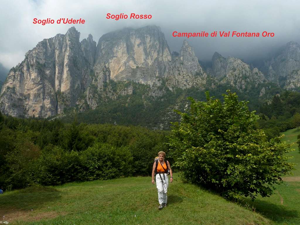 Campanile di Val Fontana d'Oro, Soglio Rosso and Soglio d'Uderle