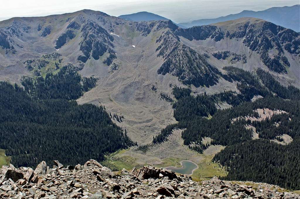 View from the top of Wheeler peak
