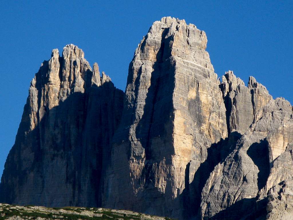 An out of ordinary view of Lavaredo North Faces
