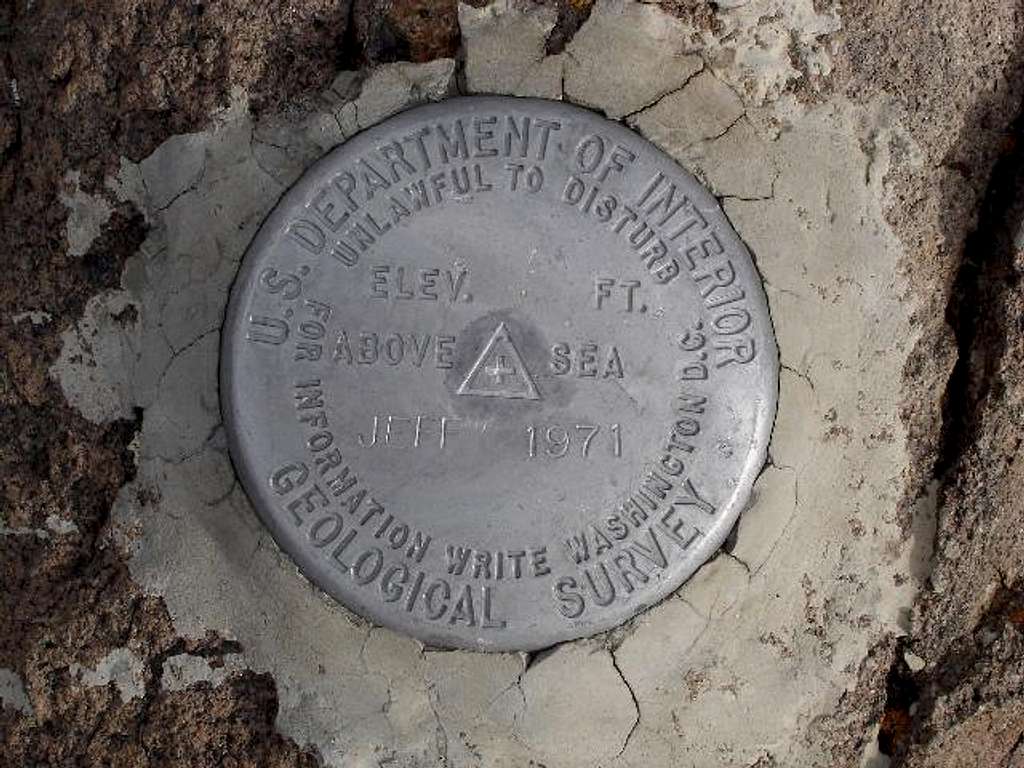The Bench Mark on Mt....