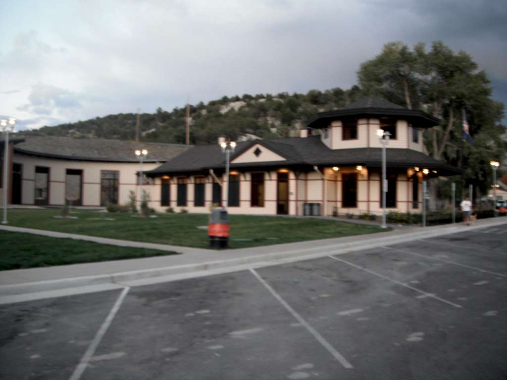 Railroad Round House, rest stop, Utah
