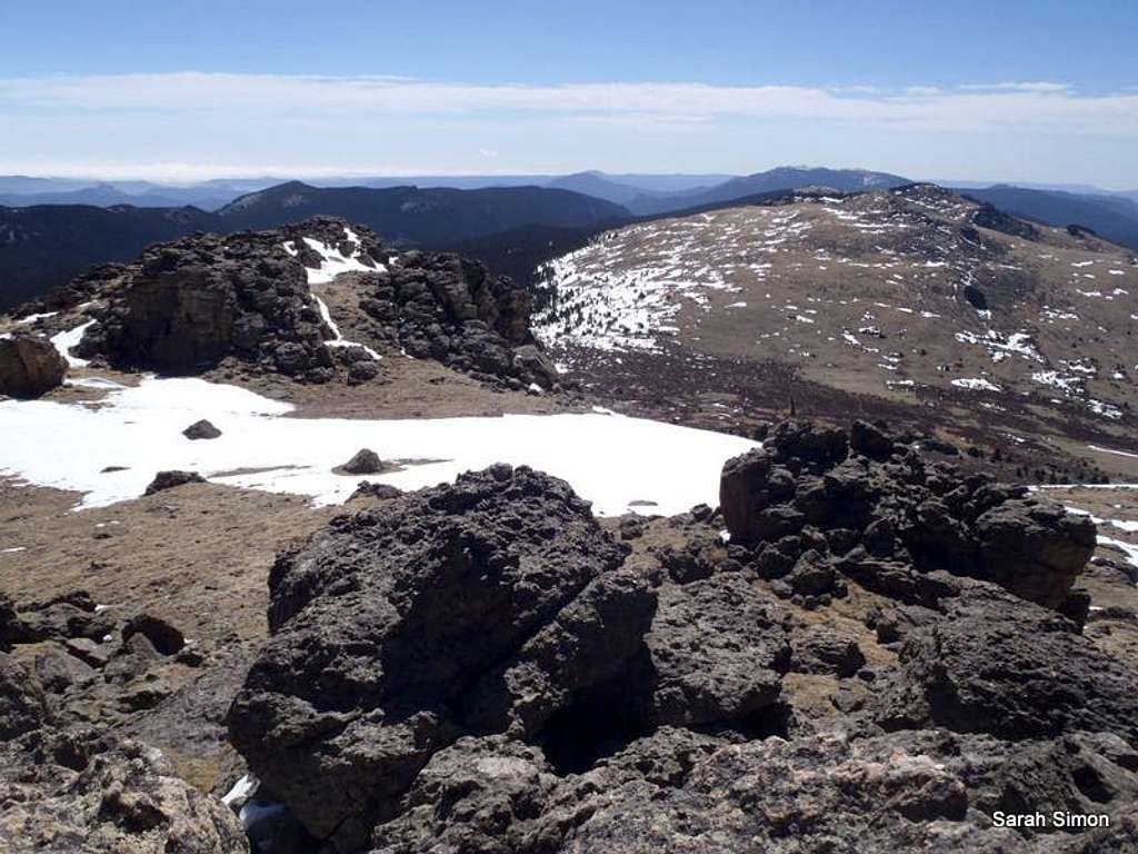 Views southeast from the summit