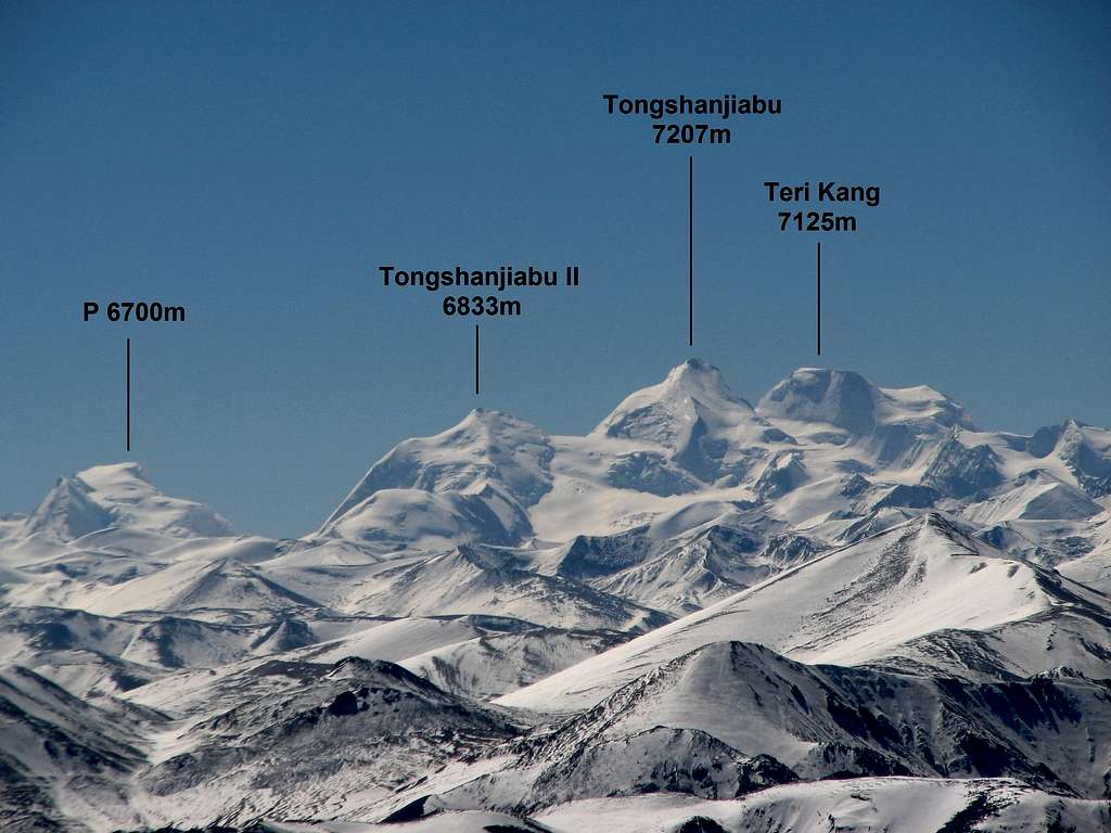 Panorama from Jitan Zhoma summit ridge