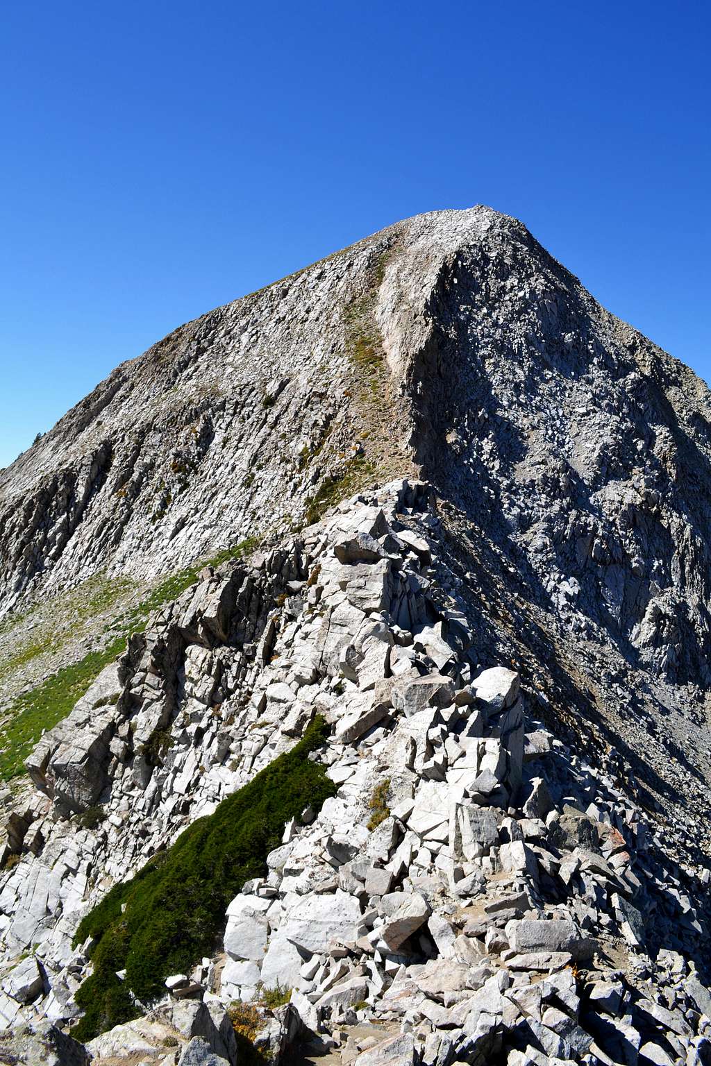 ridge leading to summit