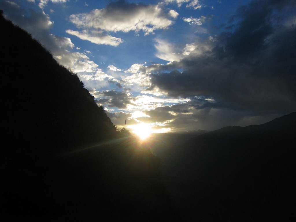 Sunset over Colca Canyon