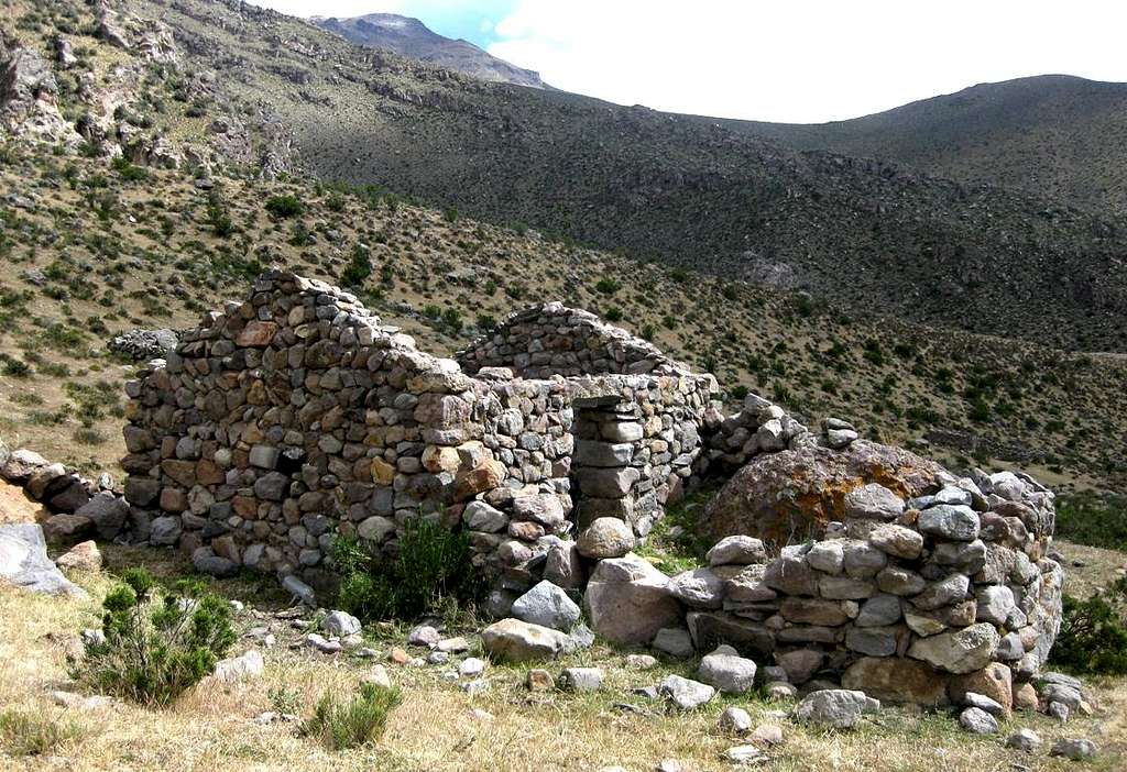 Ruins in Quebrada Huayuray, Peru