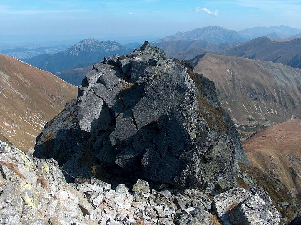 N ridge of Ostrý Roháč