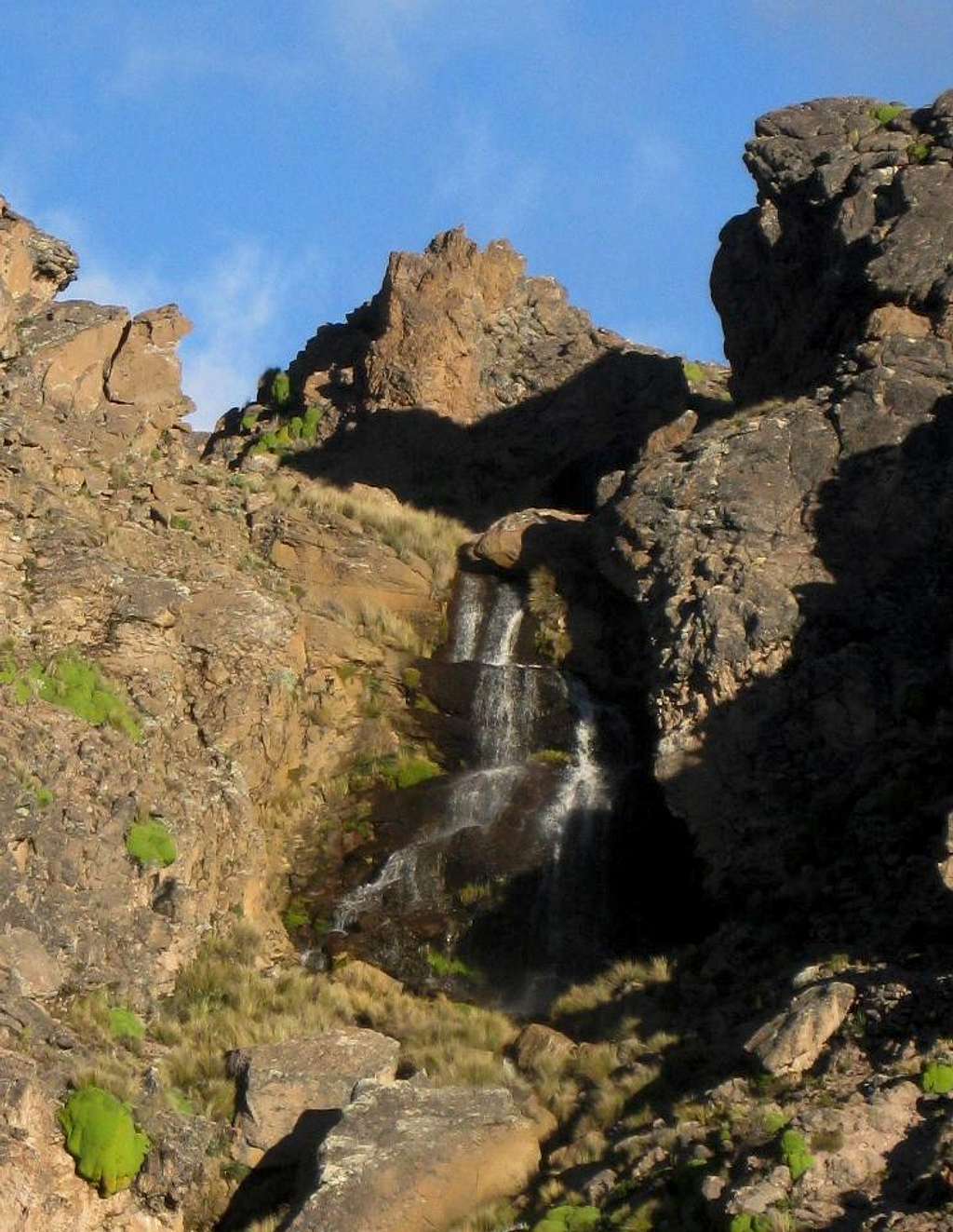 Waterfall in the highlands, south east of Chivay