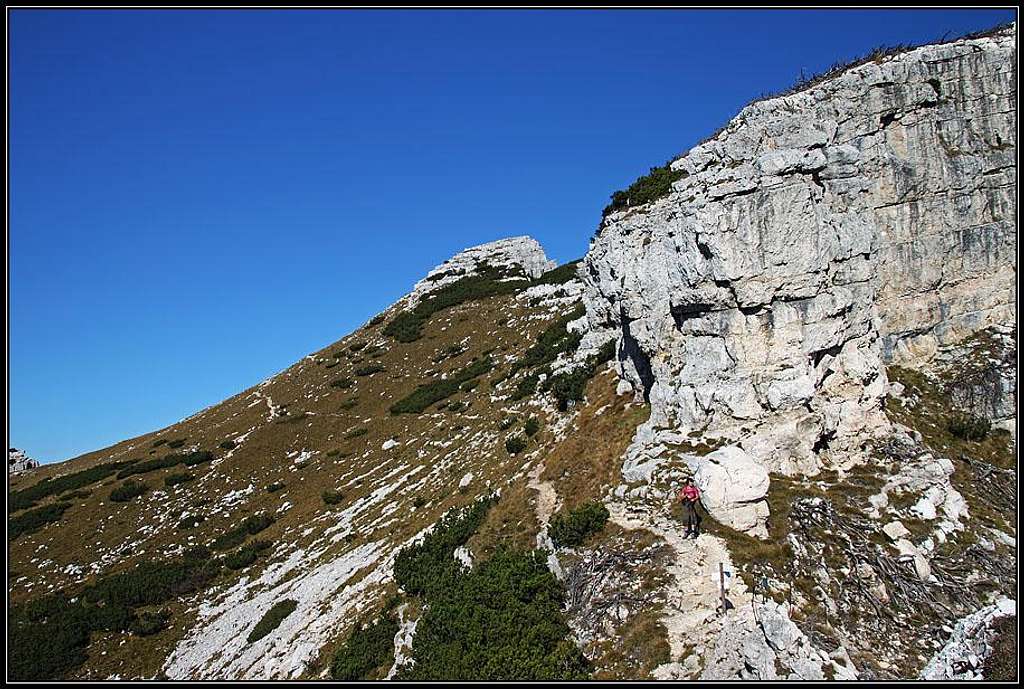 On the south ridge of Becco di Filadonna