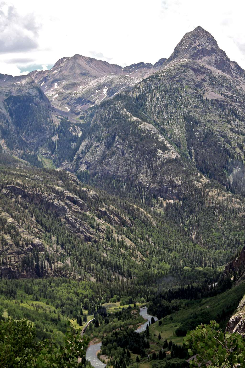 Descent from Molas lake