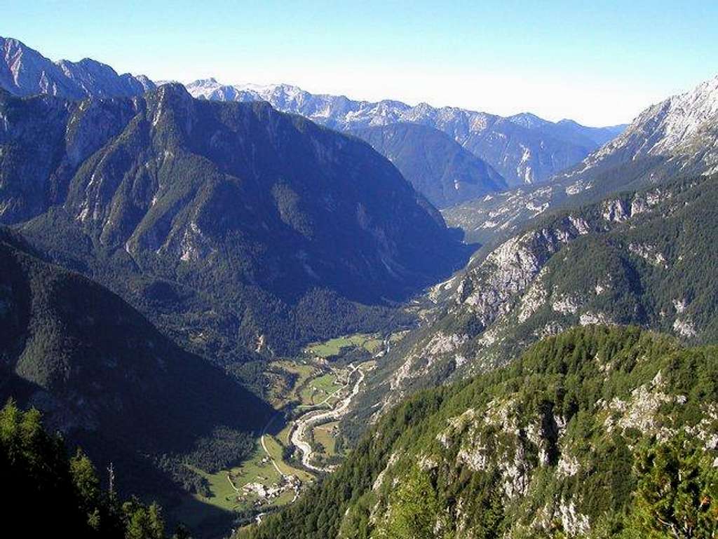 Trenta valley from Golicica.
...