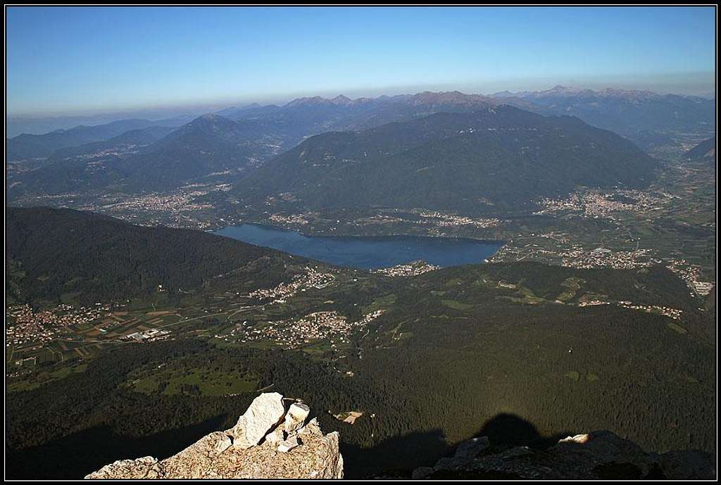 Lago di Caldonazza from Becco di Filadonna