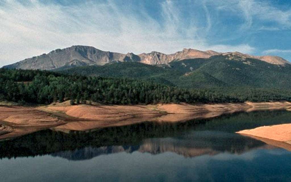 Pikes Peak from the reservoir...